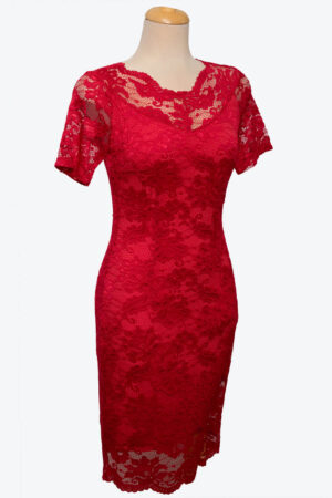 Alkalmi csipkeruha - rövidujjú - R244