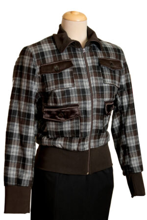 Átmeneti kabát - kockás - KAB401