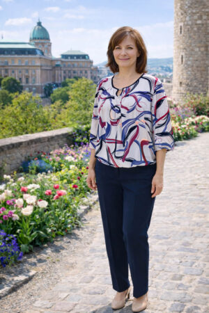 Női klasszikus szövetnadrág - N007