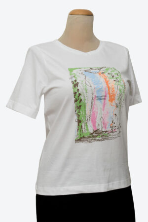 Mintás rövidujjú póló - F316