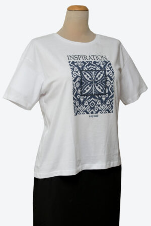 Mintás rövidujjú póló - F322