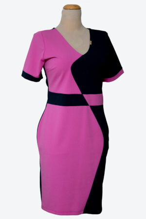 Rövidujjú alkalmi ruha - R533