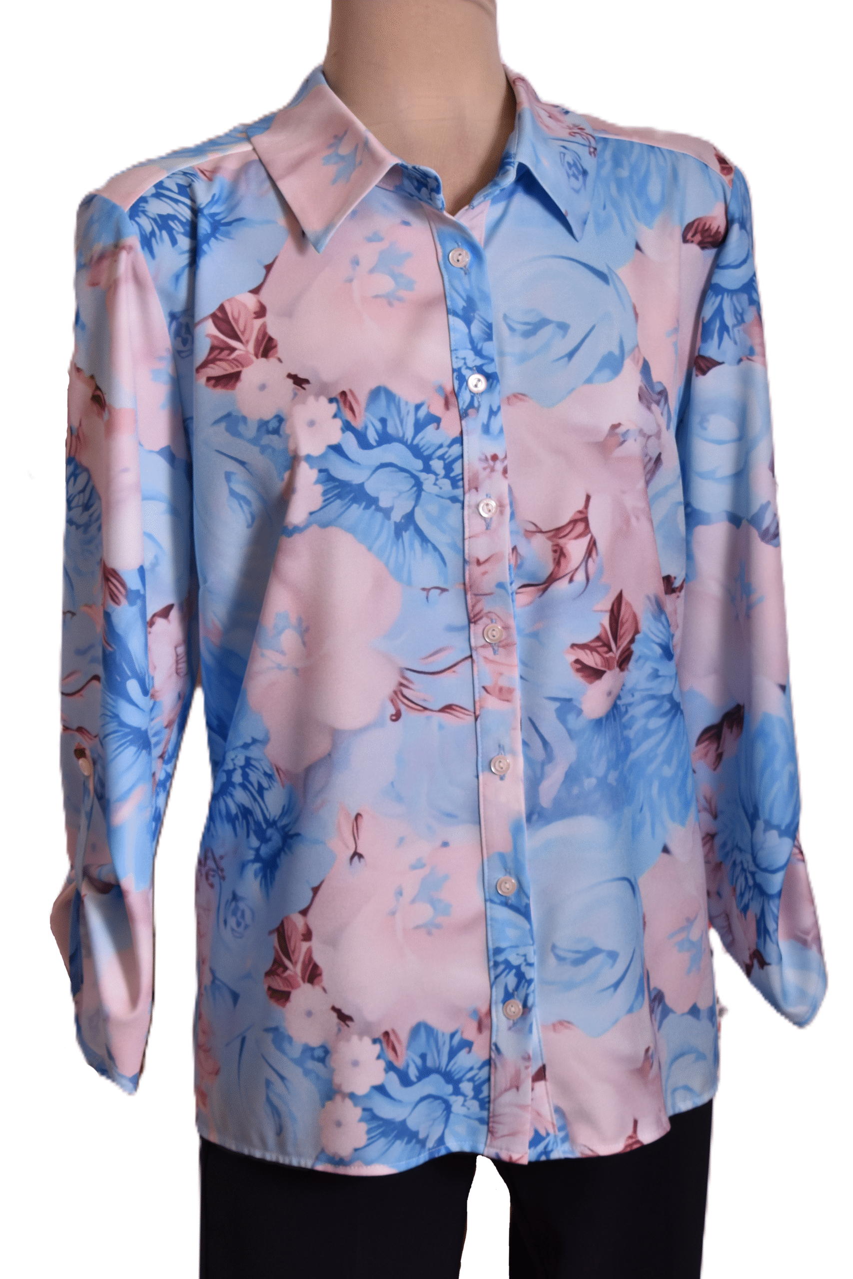 Virágmintás blúz - F326