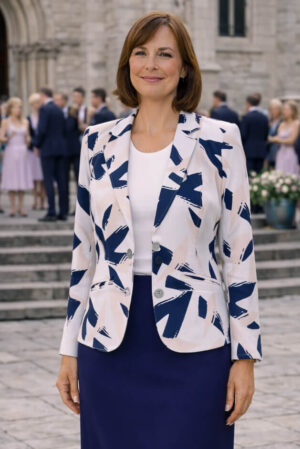 Mintás blézer - B309